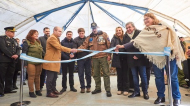 Se inauguró la carpa de los veteranos de guerra en la Plaza Islas Malvinas de Ushuaia