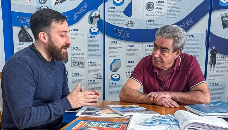 Se recibió a Luciano Moreno en el espacio pensar Malvinas