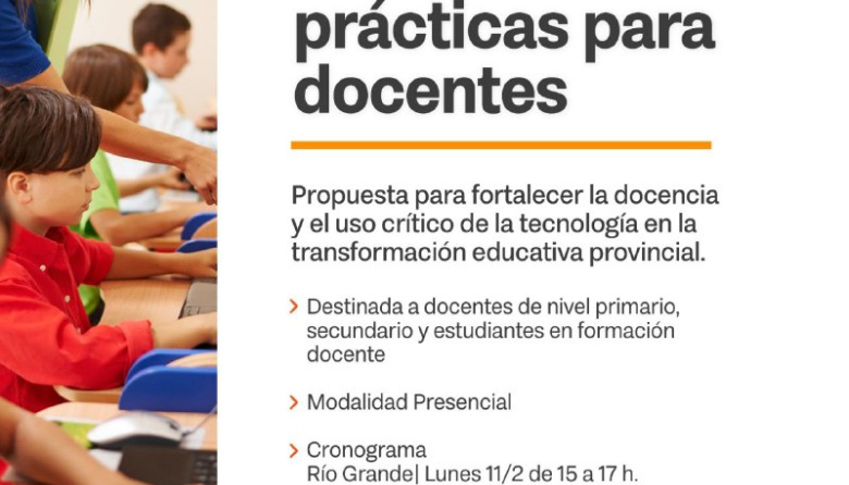 Se impulsan una capacitación en Inteligencia Artificial para Docentes de la Provincia