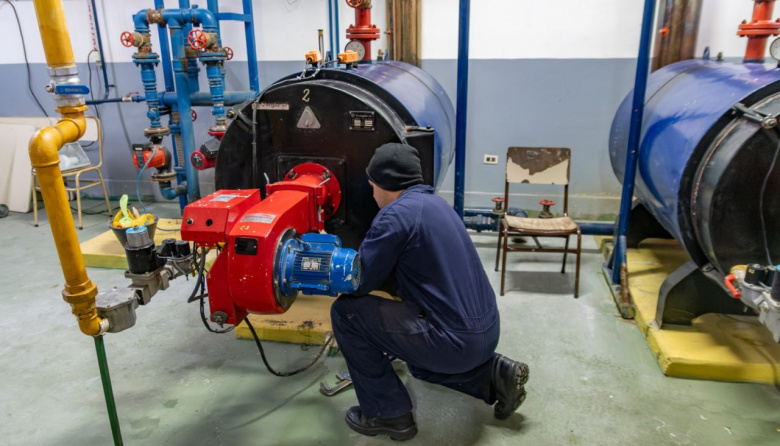 Se culminan los trabajos de readecuación de la instalación de gas en la Escuela N°8