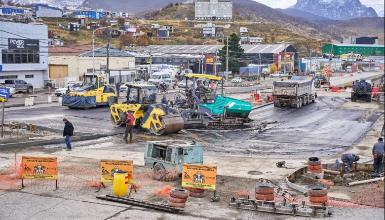 Evaluaron el avance de la obra del paseo costero de Ushuaia