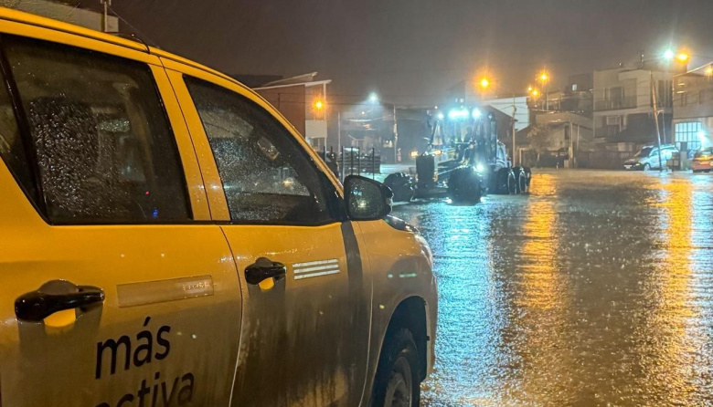 La Municipalidad de Ushuaia atendió distintos requerimientos durante las intensas precipitaciones