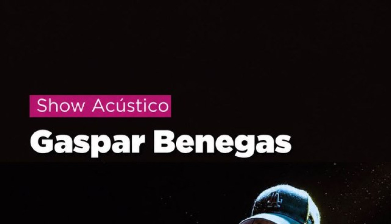 El show acústico de Gaspar Benegas cambia de escenario y se realizará en el Centro cultural Esther Fadul