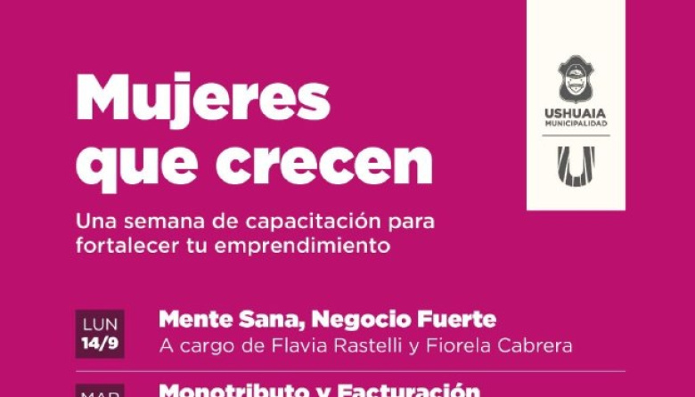 Inicia hoy el ciclo de capacitación “Mujeres que Crecen”