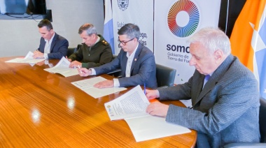 Firmó un acuerdo para potenciar el polo logístico Antártico