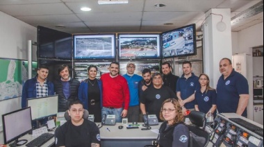 El intendente Vuoto recorrió la obra del nuevo centro de monitoreo de Defensa Civil Municipal