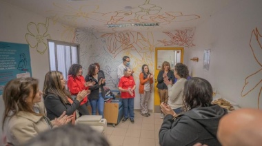 La Municipalidad de Ushuaia inauguró un mural en el Banco de Sangre del Hospital Regional Ushuaia