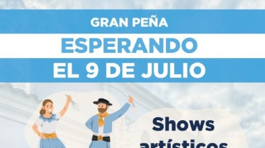 La Municipalidad de Ushuaia acompañará este sábado 8 la Gran Peña “Esperando el 9 de Julio”