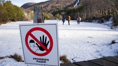 La Municipalidad de Ushuaia recuerda la prohibición de patinar en la Laguna del Diablo