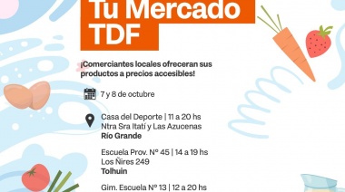 Se realizará en simultáneo en las tres ciudades de la provincia “Tu Mercado TDF”