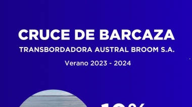 Continúa el descuento del 10% para el cruce de la barcaza