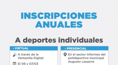 El 6 de marzo comienzan las inscripciones para las Escuelas Deportivas Municipales 2024