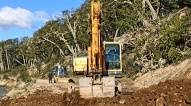 Vialidad Provincial lleva adelante trabajos de mantenimiento y conservación en Ruta Nº 23