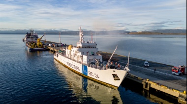 El guardacostas GC -24 Mantilla llegó al puerto de Ushuaia