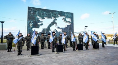 La Municipalidad participó del 42° aniversario del Bautismo de Fuego de Gendarmería en el conflicto bélico del Atlántico Sur