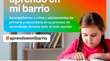 Continúa el programa de apoyo escolar “Aprendo en mi Barrio”