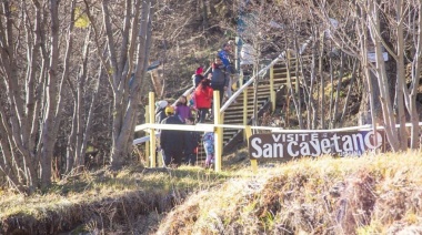 Defensa Civil de Ushuaia permanecerá al costado del santuario San Cayetano para acompañar a los fieles y creyentes