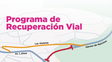 Estará totalmente cerrado al tránsito un tramo de Héroes de Malvinas por trabajos de fresado