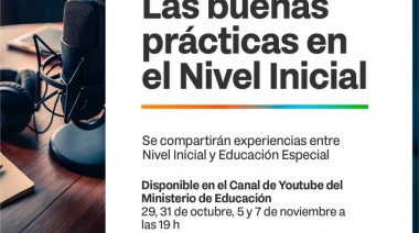 Comienza el ciclo de podcast educativo “Las Buenas Prácticas en el Nivel Inicial”