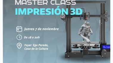 Se invitan a la “Master Class de Impresión 3D”