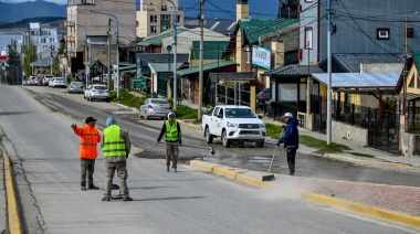 Se realizó trabajos de limpieza junto a Agrotécnica Fueguina