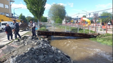 La Municipalidad de Ushuaia interviene en el Arroyo Buena Esperanza