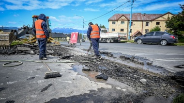 Corte de tránsito en Storni y Pontón Río Negro por hormigonado de badén