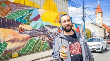 Ushuaia cuenta con un nuevo mural en el centro de la ciudad