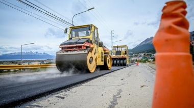 Se reasfaltó un nuevo tramo de la avenida Héroes de Malvinas