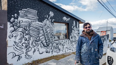 Dos nuevos murales se sumaron al casco céntrico de Ushuaia