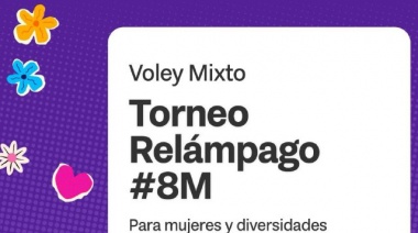 Están abiertas las inscripciones para el torneo relámpago #8M de Vóley Mixto en Tolhuin
