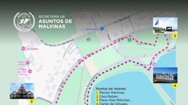 El Municipio realizará el recorrido a pie: "Pensando en Malvinas"