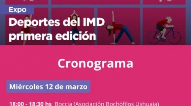 Se invita a la comunidad a participar de la primera "Expo Deportes IMD"