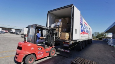 Se hizo entrega de las donaciones de la comunidad de Ushuaia a las autoridades de Bahía Blanca
