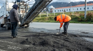 Se realizan tareas de fresado en Perito Moreno