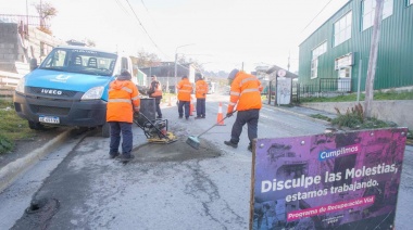 Se continúa con el programa de recuperación vial