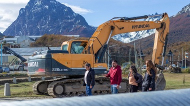 El Intendente recorrió las obras del ingreso a la ciudad y la Rotonda del Indio