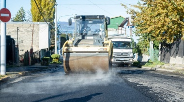 Comenzó la repavimentación en la calle Lapataia y continuarán en Congreso Nacional