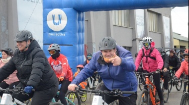 Cientos de familias cerraron la temporada de bicicletas eléctricas en la bicicleteada “Hacemos Soberanía”