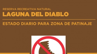 “Laguna del Diablo” no está apta para la práctica de patinaje