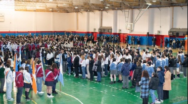 Estudiantes de 6° y 7° año del secundario realizaron la Jura de Lealtad a la constitución provincial
