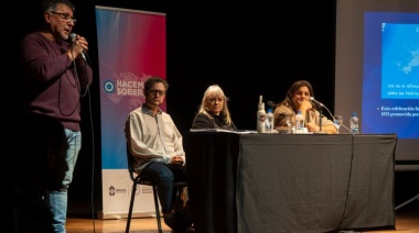 Vernet y Gutierrez encabezaron el conversatorio sobre la creación de la Comandancia Política y Militar de Malvinas
