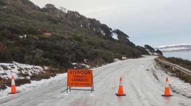 Advertencia por hielo lavado en la Ruta Provincial N°30 y en la Ruta Complementaria J
