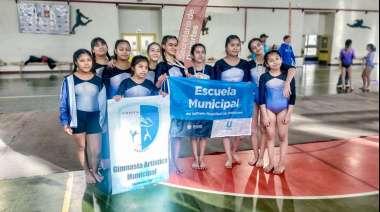 Las gimnastas de la Escuela Municipal de Gimnasia Artística brillan en los Juegos Fueguinos