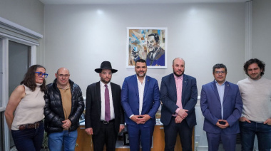 Se recibió al Gran Rabino de la AMIA y referentes de la comunidad judía de Ushuaia
