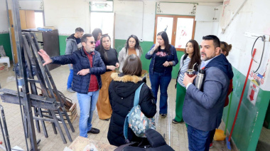 El intendente Vuoto visitó el futuro espacio del Jardín Maternal "Los Zorzales"