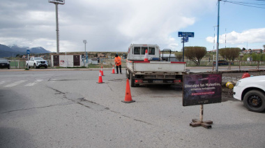 Se avanza con los trabajos de bacheo en calles y avenidas de Ushuaia