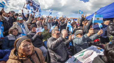 Masivo cierre de campaña de Fuerza Patria en Río Grande