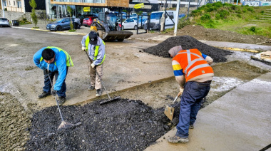 Se habilitó el tránsito en la calle Yaganes tras los trabajos de desobstrucción y reparación