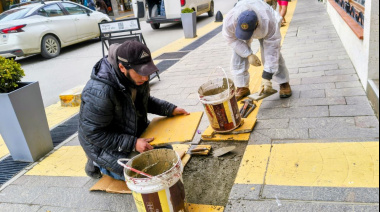Se avanza con las tareas de puesta en valor en el casco céntrico